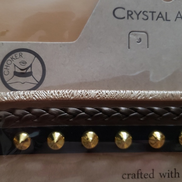 Faux Leather 3 Choker Necklaces - Picture 2 of 8